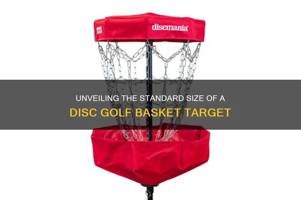 how big is a frisbee golf basket