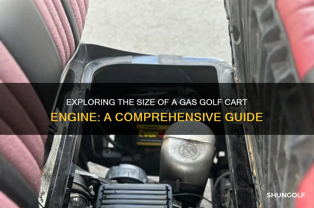 how big is a gas golf cart engine