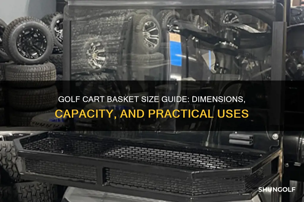 how big is a golf cart basket