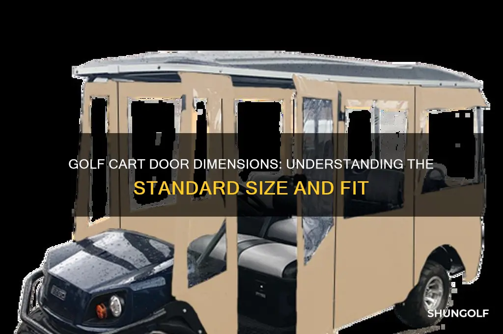 how big is a golf cart door
