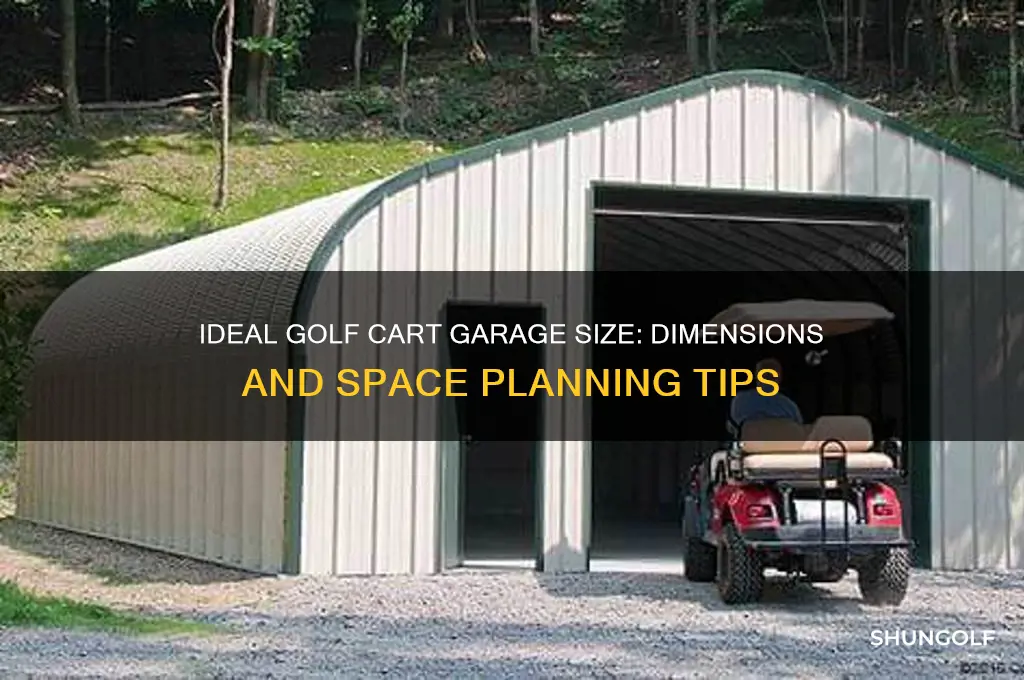 how big is a golf cart garage