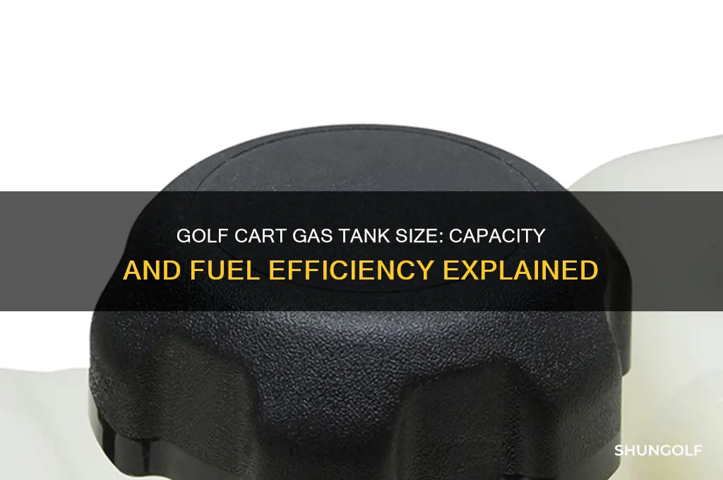 how big is a golf cart gas tank