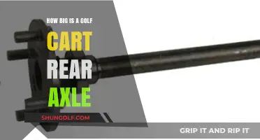 Golf Cart Rear Axle Size Guide: Dimensions and Specifications