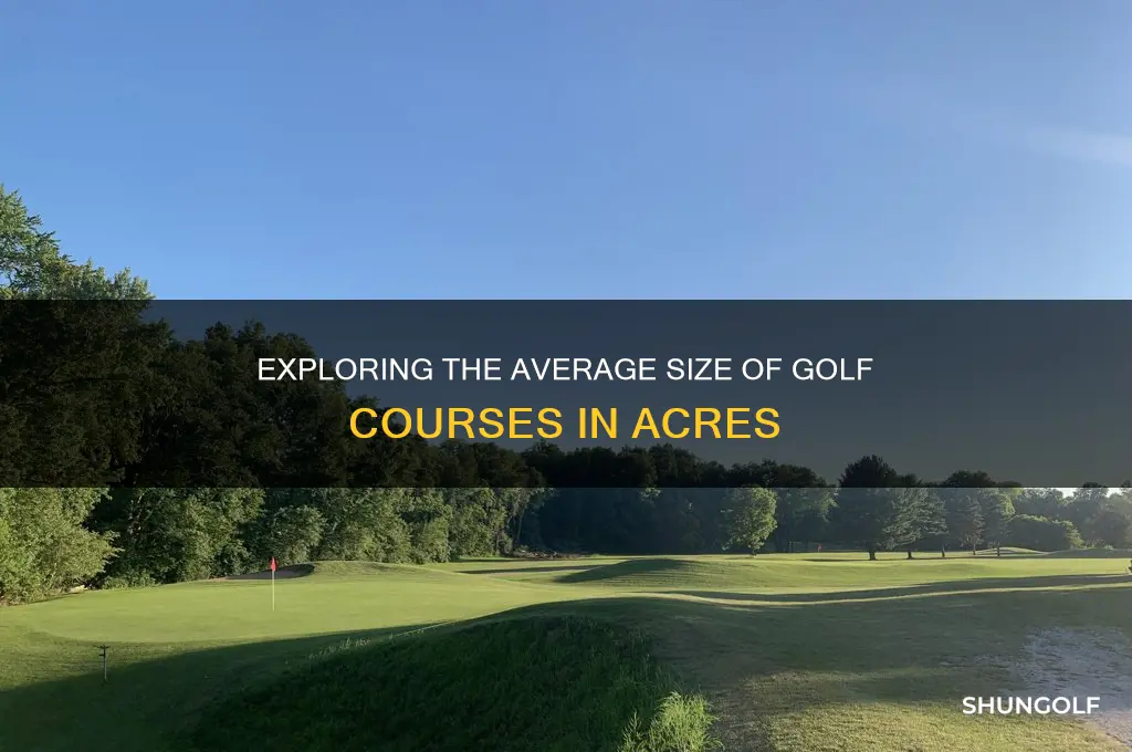 how big is a golf course in acres