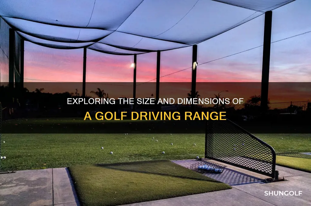 how big is a golf driving range