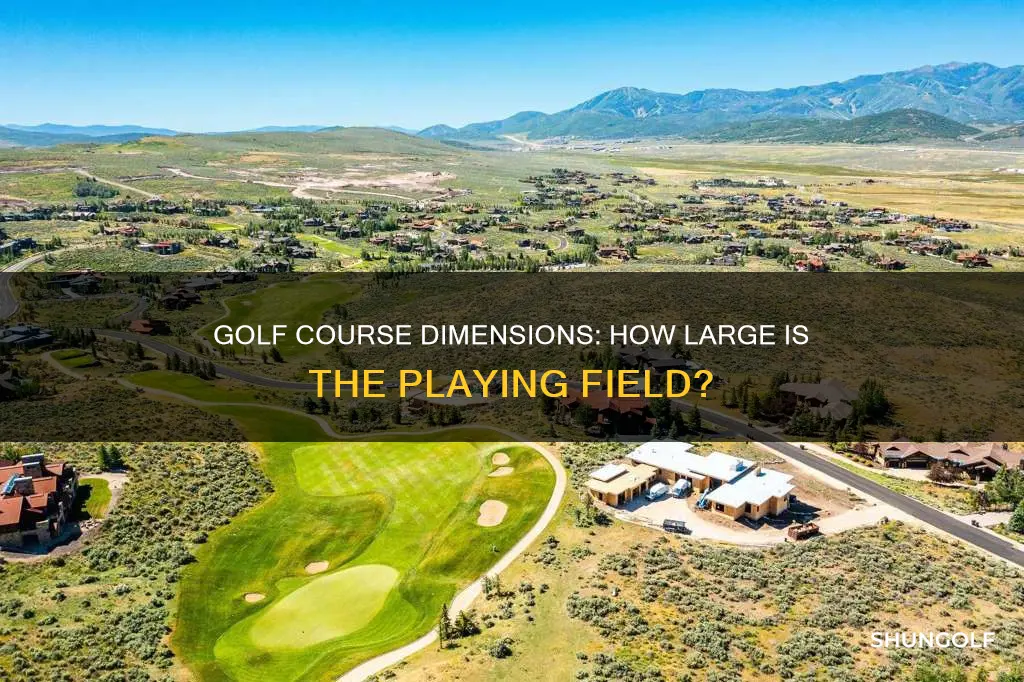 how big is a golf field