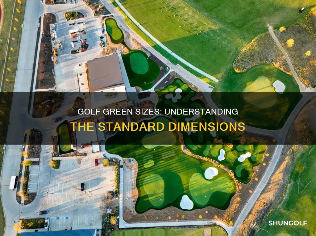 how big is a golf green
