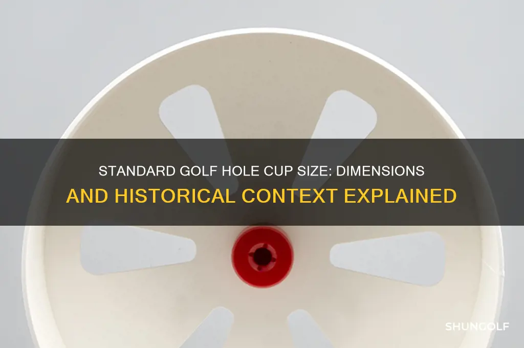 how big is a golf hole cup