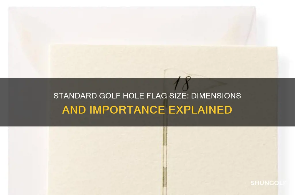 how big is a golf hole flag