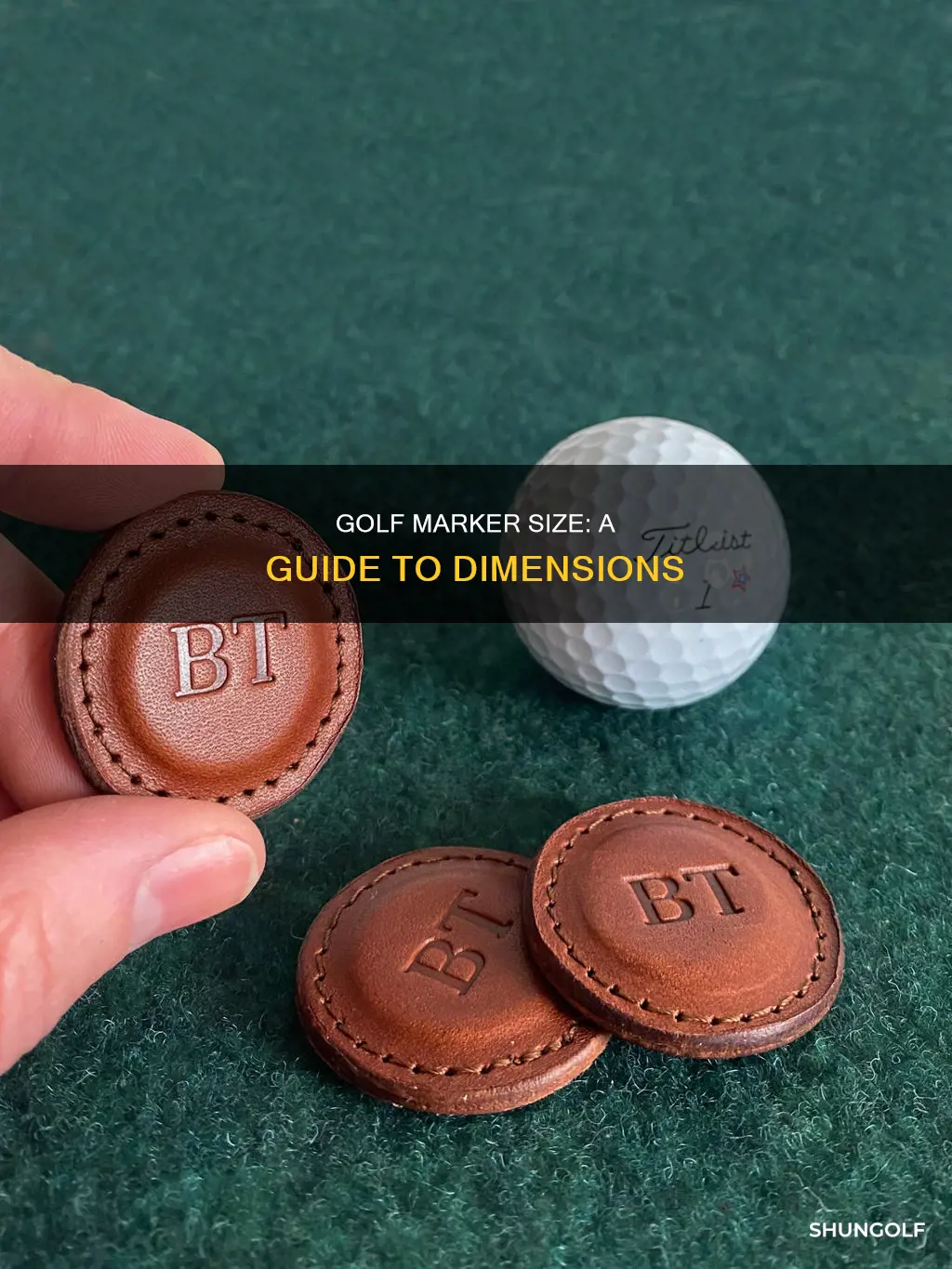 how big is a golf marker