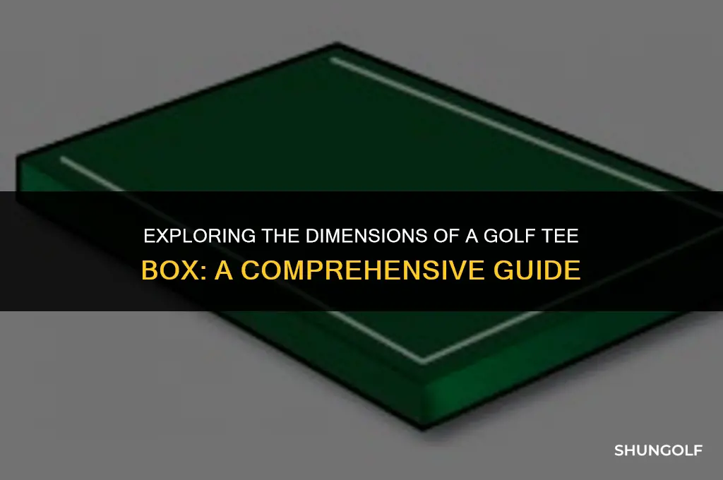 how big is a golf top shot tee box