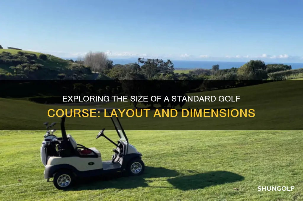 how big is a typical golf course