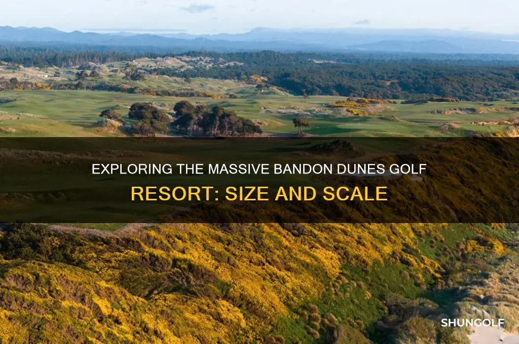 how big is bandon dunes golf resort
