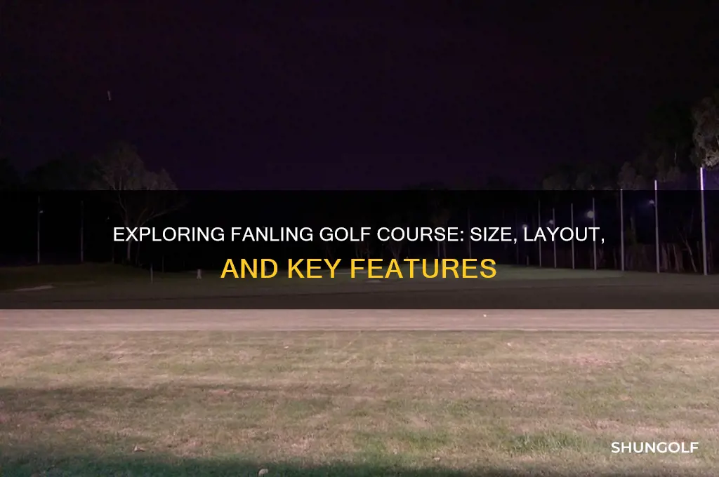 how big is fanling golf course