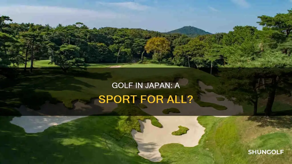 how big is golf in japan