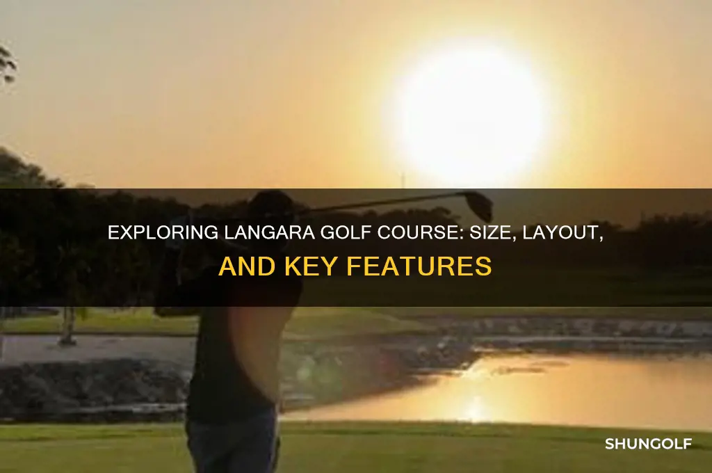 how big is langara golf course