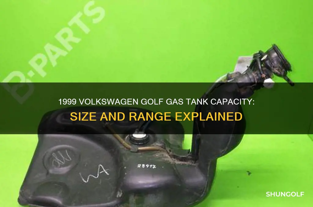 how big is the gas tank in a 1999 golf
