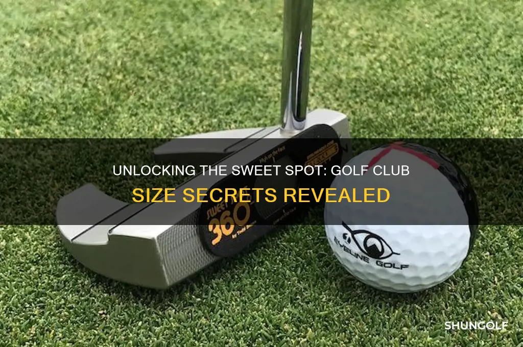 how big is the sweet spot on a golf club