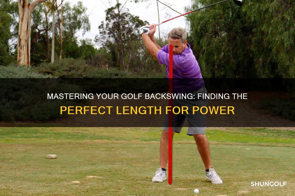 how big of a backswing in golf