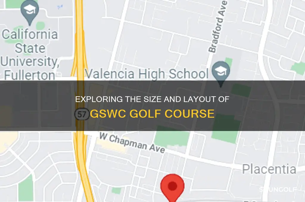 how big was gswc golf course