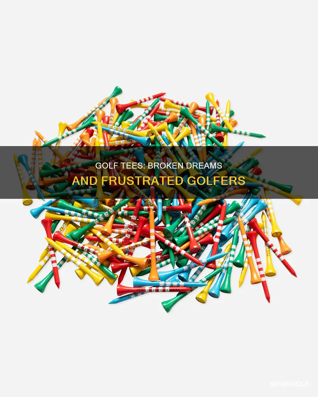 how broken golf tees affect people