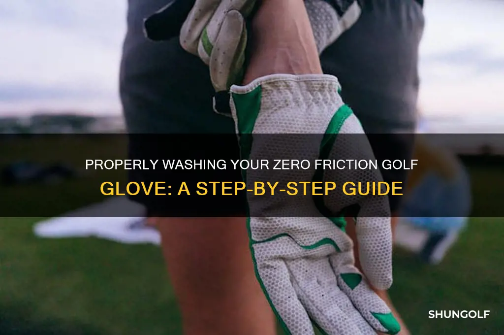 how ca i wash zero friction golf glove