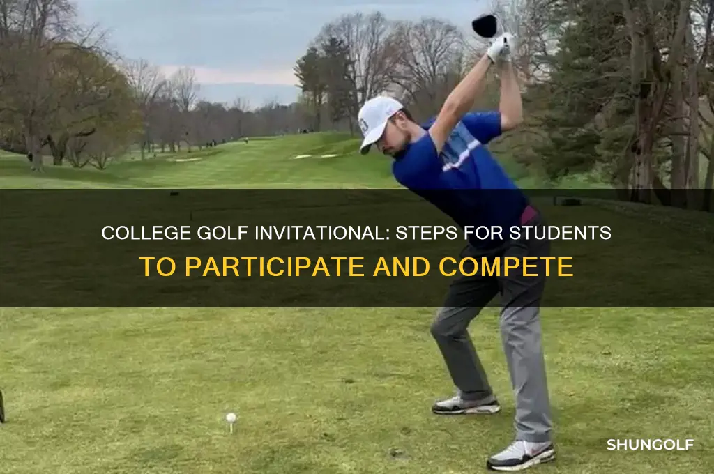 how can a college student play in a golf invitational