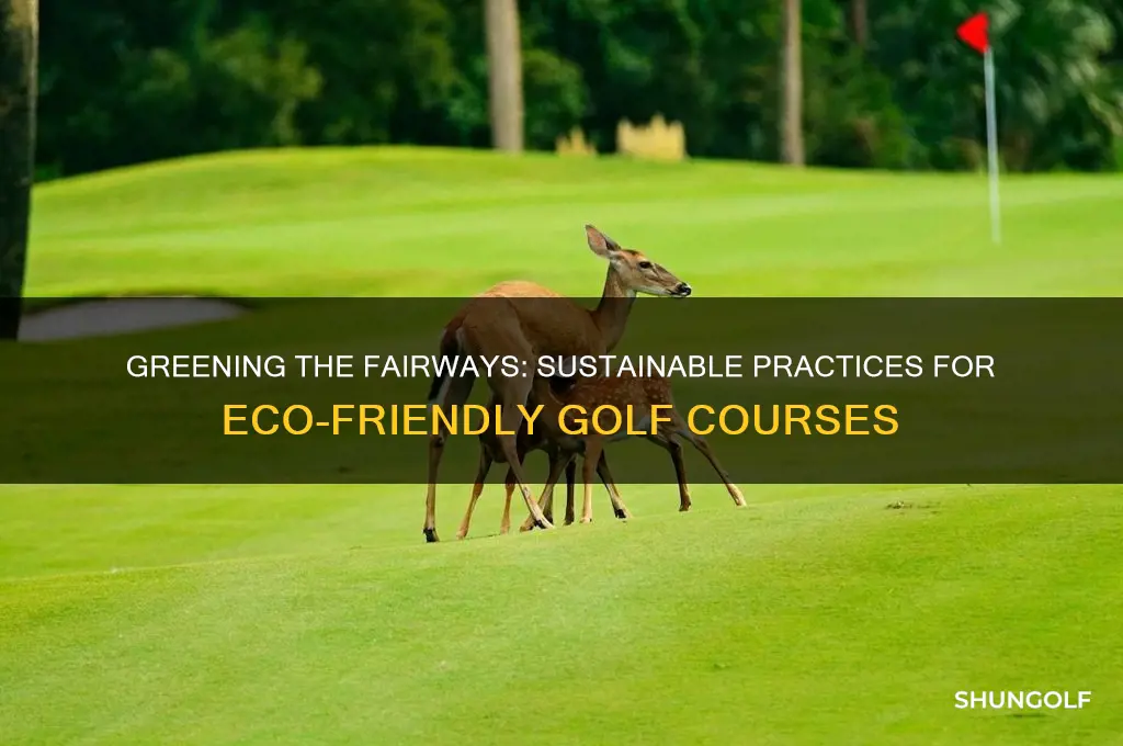 how can golf courses be more sustainable