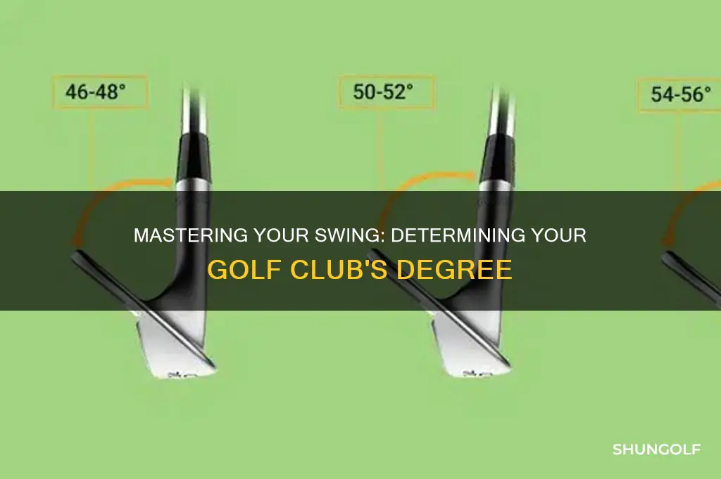 how can i figure the degree of my golf club