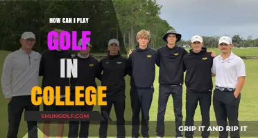 Play College Golf: Steps to Join a Team and Compete