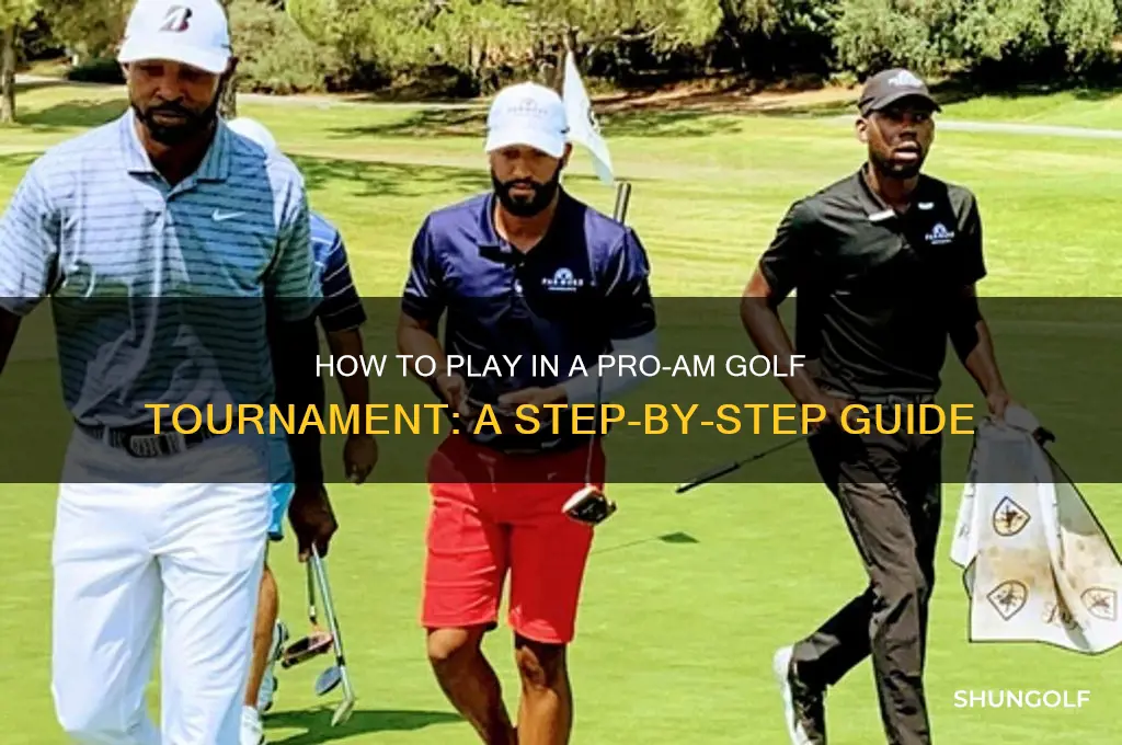how can i play in a pro am golf tournament