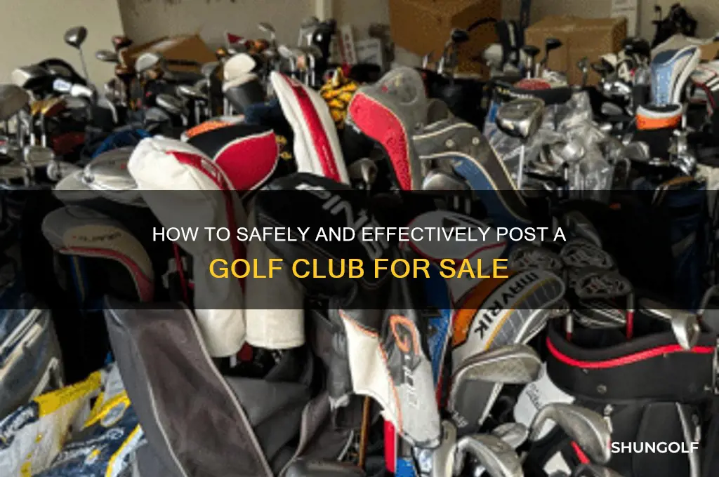 how can i post a golf club