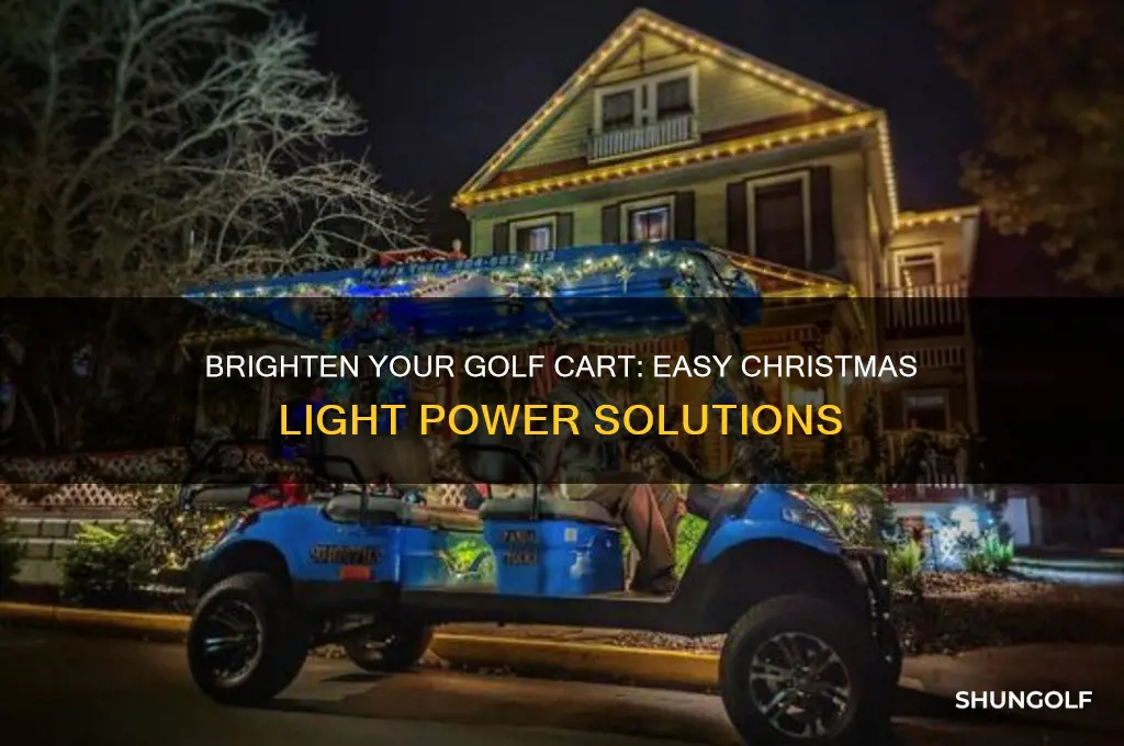 how can i power christmas lights on a golf cart