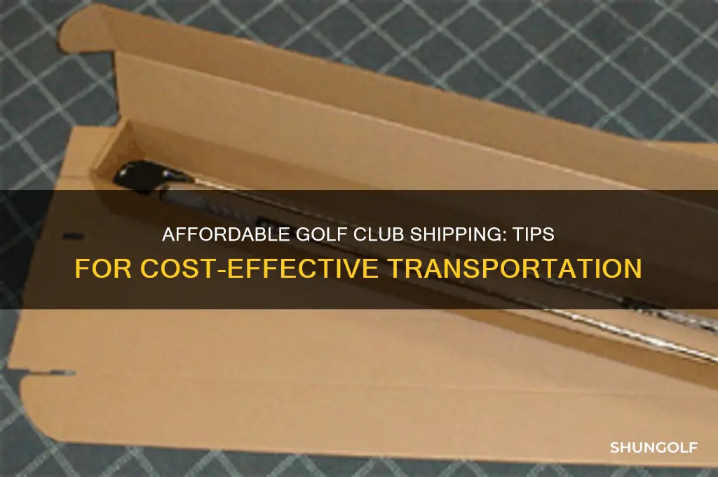 how can i ship golf clubs for cheap