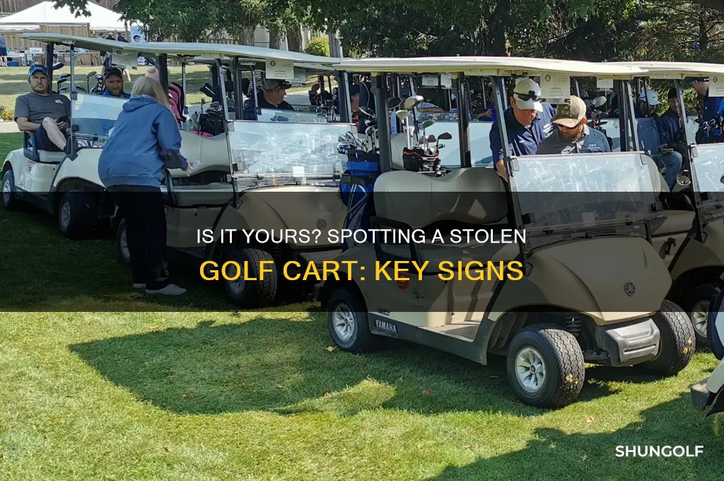 how can i tell if a golf cart is stolen