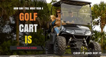 Identifying Your Golf Cart's Year: A Quick and Easy Guide