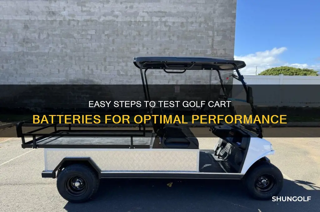 how can i test my golf cart batteries