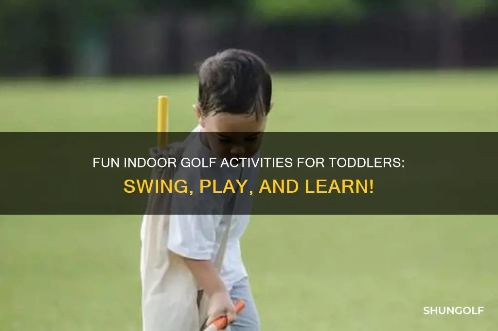 how can toddlers play golf indoor