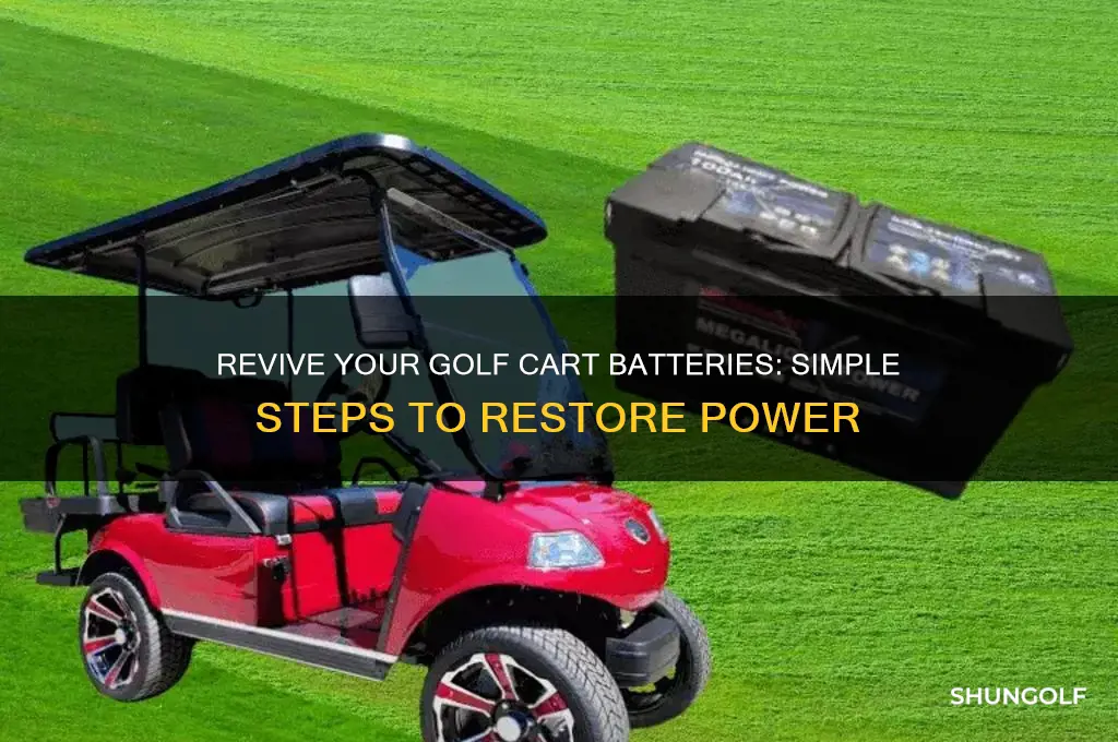 how can you bring back life in golf cart batteries