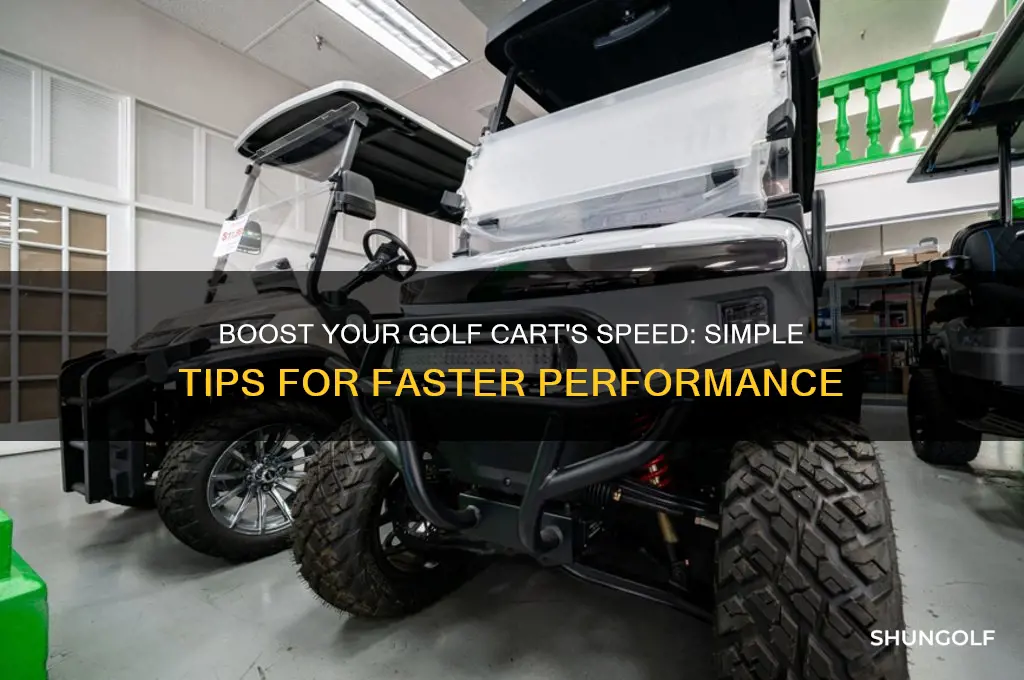 how can you make a golf cart go faster