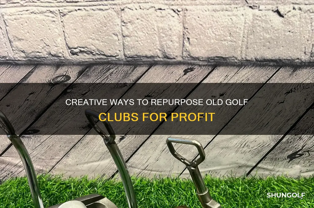 how can you reuse old golf clubs and make money