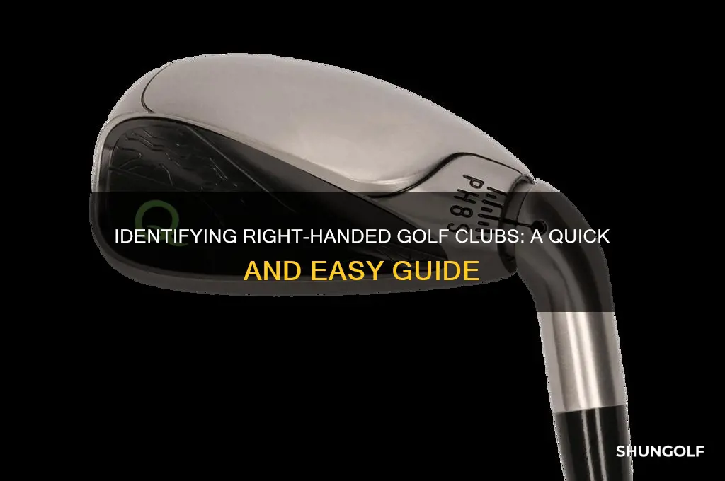 how can you tell a right handed golf club
