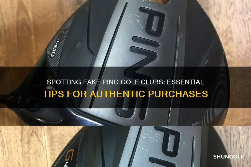 how can you tell fake ping golf clubs