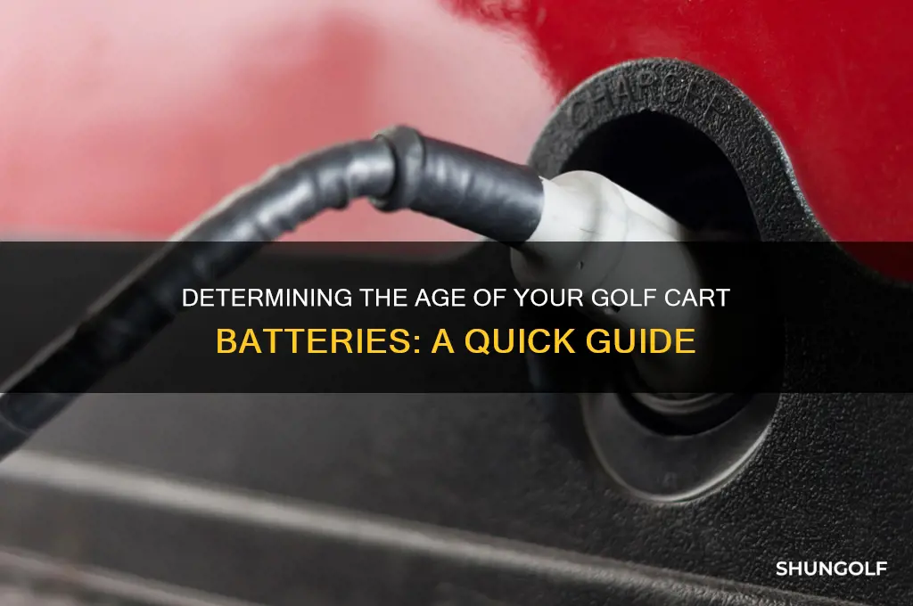 how can you tell how old golf cart batteries are