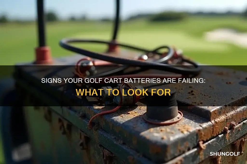 how can you tell if golf cart batteries are bad