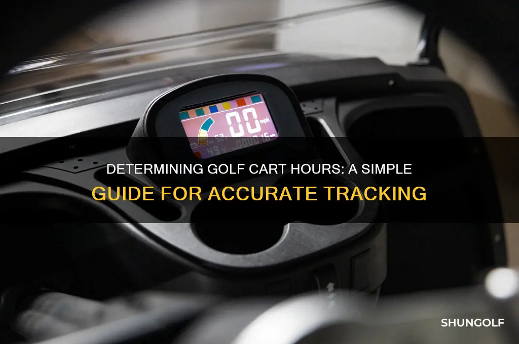 how can you tell the hours on a golf cart