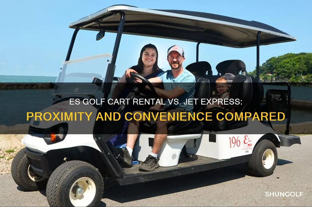 how close is es golf cart rental to jet exptess