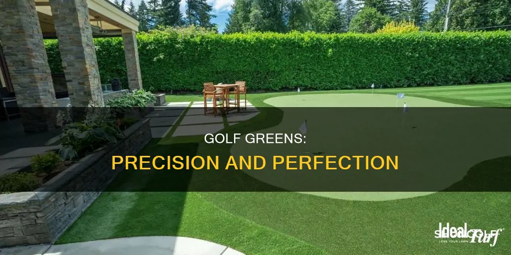how closely shape are golf greens