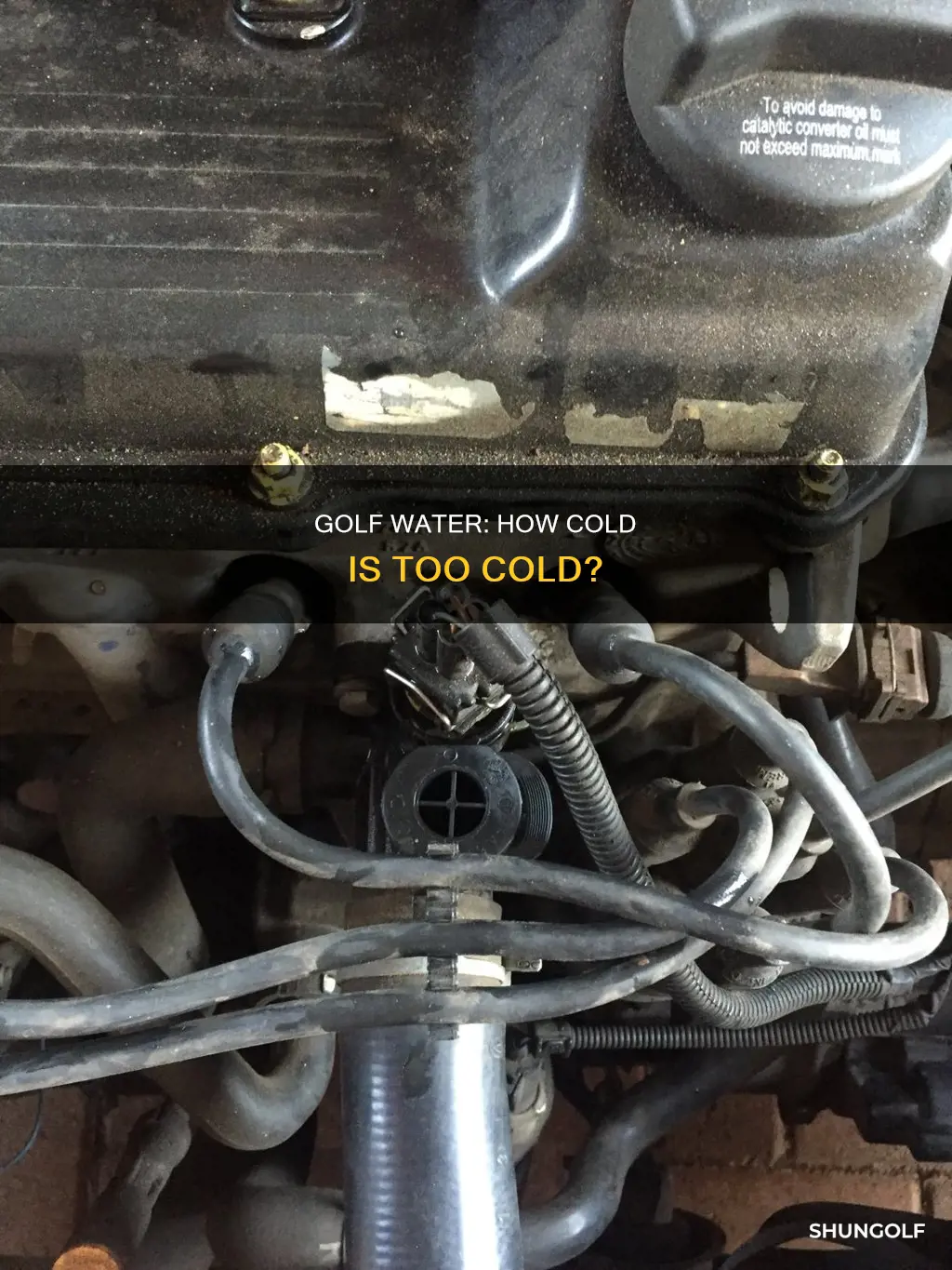 how cold is the golf water