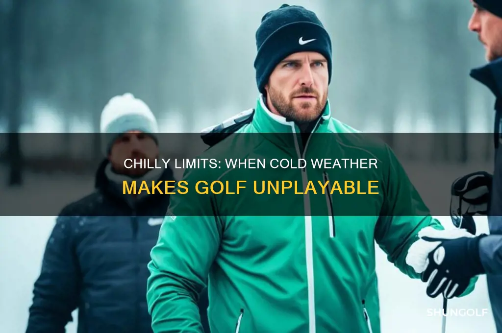 how cold is to cold for golf